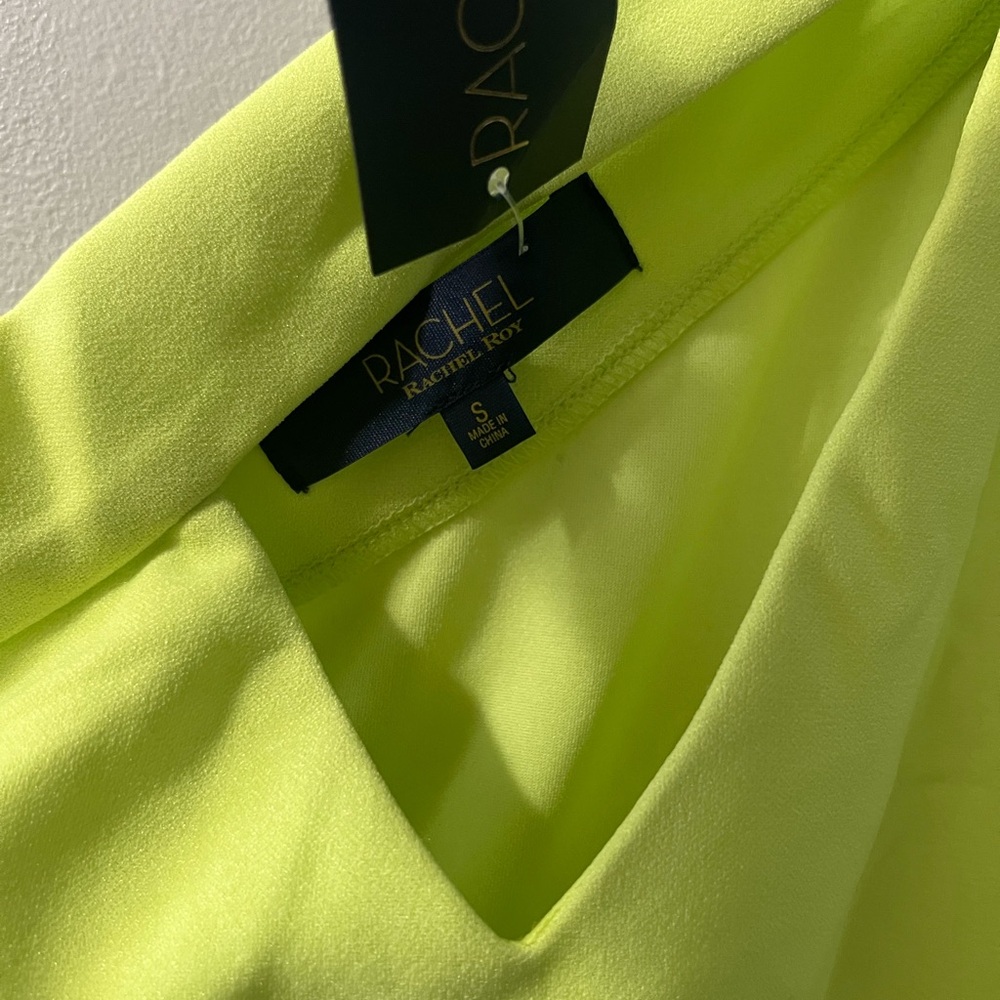 NWT New RACHEL RACHEL ROY One Shoulder green Dress Size‎ small - Picture 4 of 5